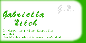 gabriella milch business card